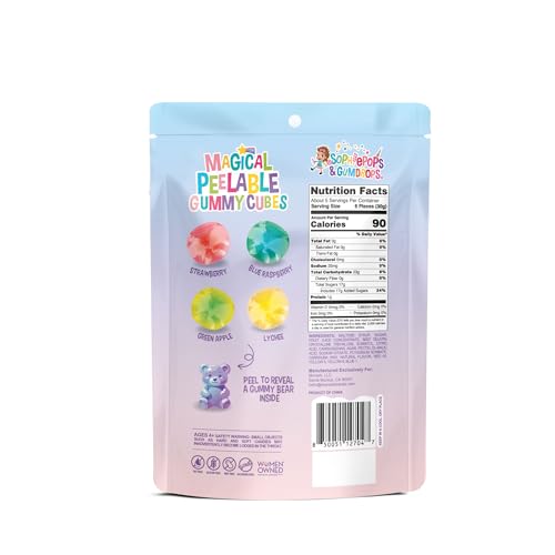 Cubos gomosos pelables oso 5 oz 6 unidades miniatura 2