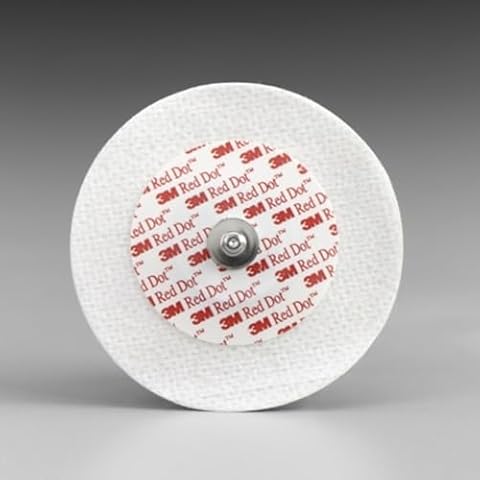 3M-2238 Electrode EKG/ECG Red Dot Cloth Adult 6cm 50 Per Bag by 3M Part No. 2238 Cover