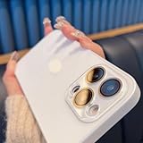 Capa premium de vidro fosco cromado para iphone compatível com