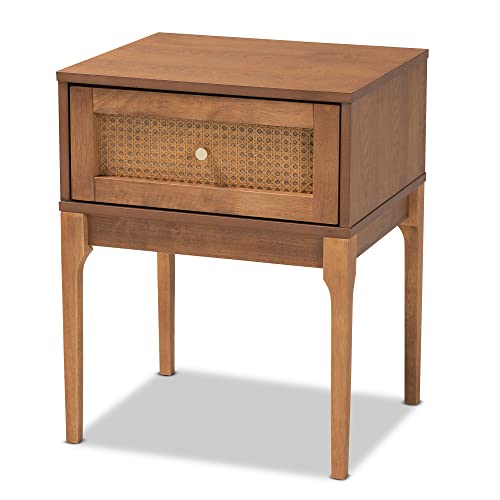 Baxton Studio Ramiel Mid-Century Modern Ash Walnut...