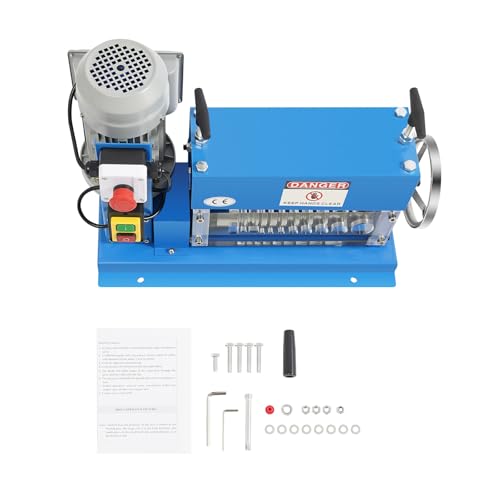 Wisteriariy - Wire Stripping Machine 370W Electric Cable Wire Stripper Machine 1.5mm-38mm/0.06-1.5in 11 Channels 10 Blades Automatic Wire Stripping Tool Cable Stripper Copper Recycle Wire Stripper