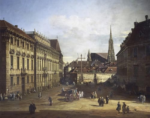 Art mural Lobkowitzplatz à Vienne Bernardo Bellotto poster vintage décoration chambre 60x90cm