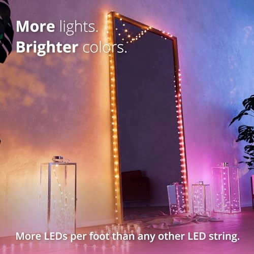 Twinkly Strings USB-C Pearls 100 LED, Pearl Shape LED Light String, Christmas Lights, RGB Multicolor LED Lights - Image 3