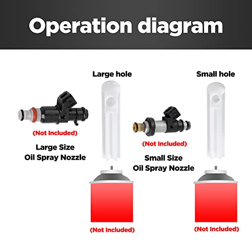 Vagurfo Universal Car Fuel Injector Nozzle Flush Cleaner Adapter Diy Cleaning Tool Kit Set,Automotive Diesel Gas Injectors Nozzles,Car Fuel Injector Tester Fuel Pump Pressure Test #TOP3