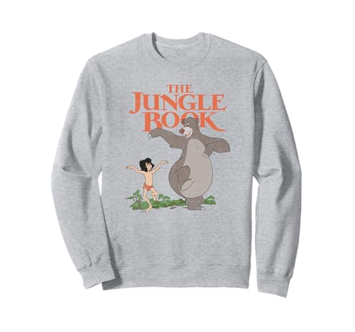 Sweatshirt Jungle Book Mowgli Baloo vêtement Disney imprimé pull vintage original