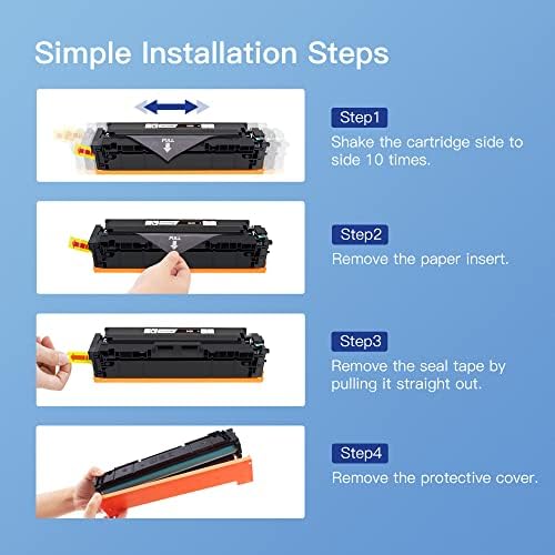 GPC Image Toner Cartridges Replacement for Canon CRG 045H 045 Compatible with Color ImageCLASS MF634Cdw LBP612Cdw MF632Cdw LBP611Cn MF632 MF634 (Black Cyan Magenta Yellow,4-Pack)