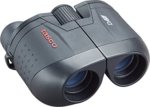 TASCO ES10X25 Essentials Binoculars, 10x25mm Porro Prism, Black, Boxed