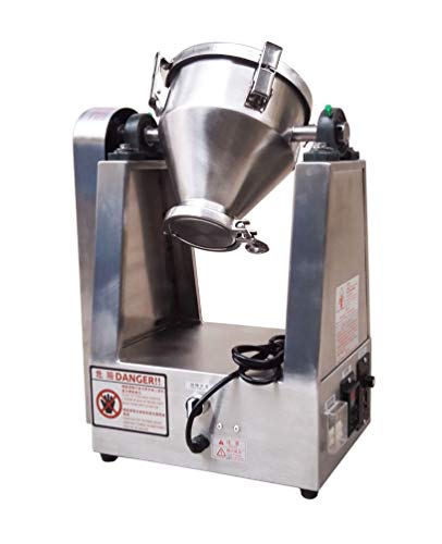 MXBAOHENG 3L YG-1KG Laboratory Powder Mixer Dry Powder Granule Blender Particle Mixer 304 Stainless Steel (110V) - Thumbnail 2