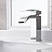 KES® L3109A Single Handle Waterfall Bathroom Vanity Sink Faucet with Extra Large Rectangular Spout, Chrome