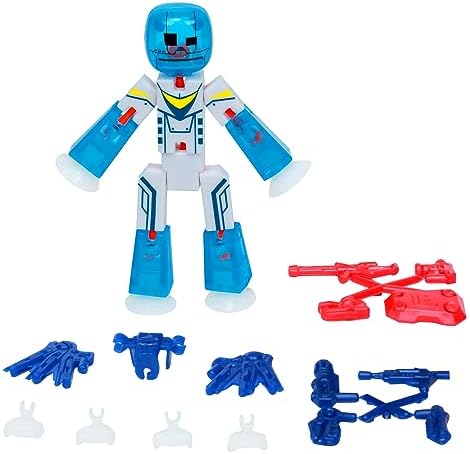 StikBot Zingtannica Action Pack - Collectible Action Figures and Accessories, Includes 1 Stikbot, 1 Set of Accessories, Stop Motion Animation, Ages 4 and Up (Blue (Vangarden))