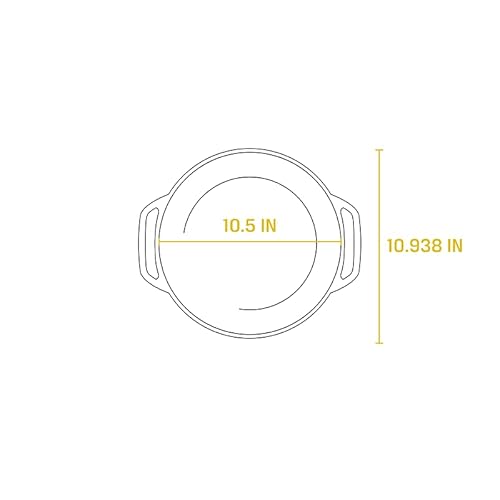 Lodge 6 Quart Enameled Cast Iron Dutch Oven with Lid – Dual Handles – Oven Safe up to 500° F or on Stovetop - Use to Marinate, Cook, Bake, Refrigerate and Serve – Island Spice Red