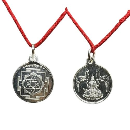 Kamla Yantra medallón de plata pura 999 el regalo místico ideal para protección