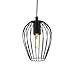 Produktbild EGLO Pendellampe Newtown, 1 flammige Vintage Pendelleuchte, Retro Hängelampe aus Stahl, Farbe: schwarz, Fassung: E27, Ø: 16 cm