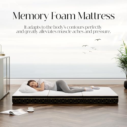 Image of GEMBED Tri Folding Mattress Twin Size - 6Inch Foldable Floor Sofa Bed