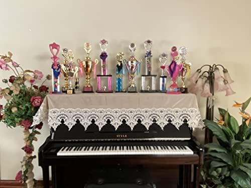 2002 A&MT Piano Towel Piano Cover 1 PCS Dust Proof Home Cover Piano Accessories Cover Lace Fabric Decorative image 4