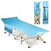 ARAER Camping Cot, 450LBS(Max Load), Portable Foldable Outdoor Bed with Carry Bag for Adults Kids, Heavy Duty Cot for Traveling Gear Supplier, Office Nap, Beach Vocation and Home Lounging