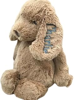 Personalizaed Stuffed Animal Plush Dog, Custom Monogrammed Stuffed Anima...