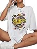 MYCHTE Women Oversized Rock Band T-Shirt Vintage Graphic Rock Music Tees Retro Summer Short Sleeve Concert Shirt Tops, White, XL #2
