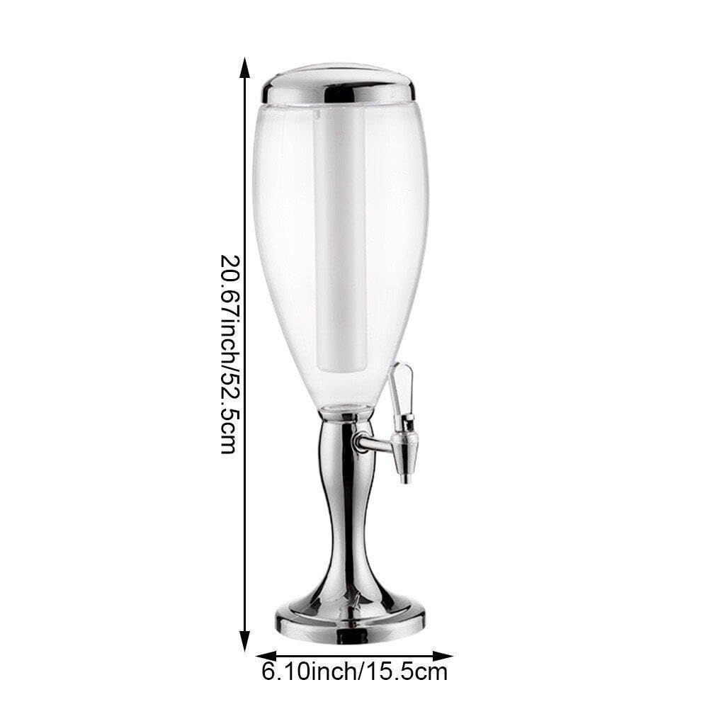 Dispensador De Bebidas con Columna Brillante, Dispensador De Cerveza De Forma Única, Torre De Cerveza Versátil, Suministros para Fiestas para Restaurante, Hotel, Bar
