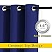 NICETOWN Blackout Curtains and Drapes for Living Room - Extra Long Room Darkening Thermal Insulated Solid Window Blackout Draperies (Navy Blue, 1 Pair, 52 x 95-Inch)