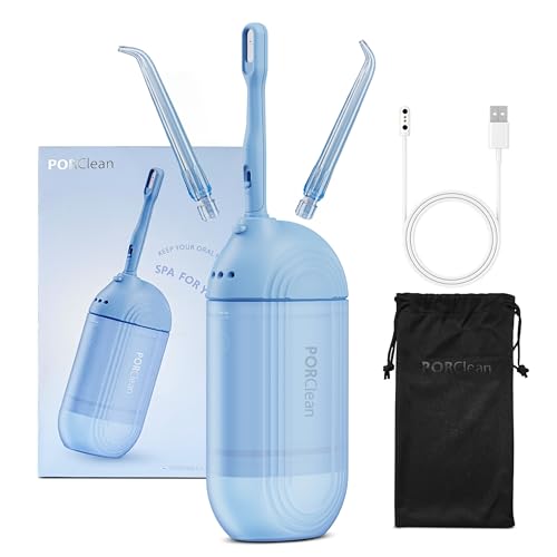 Image of WASH301 Water Flosser for Teeth | 120 PSI Deep Cleaning, 3 Modes with 9 Adjustable Pressure Dental Flosser | Large 180ml Tank, 5 Tips | Oral Irrigator for Braces, Implants & Gum Care Flosser