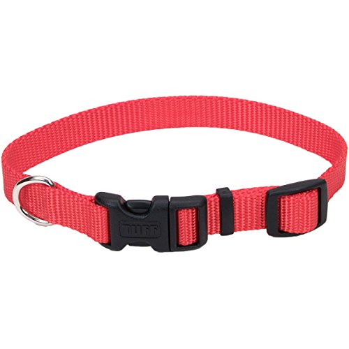 Tuff Collar Nylon Adjustable Collar - Red - 14"-20" Long X 5/8" Wide #TOP9