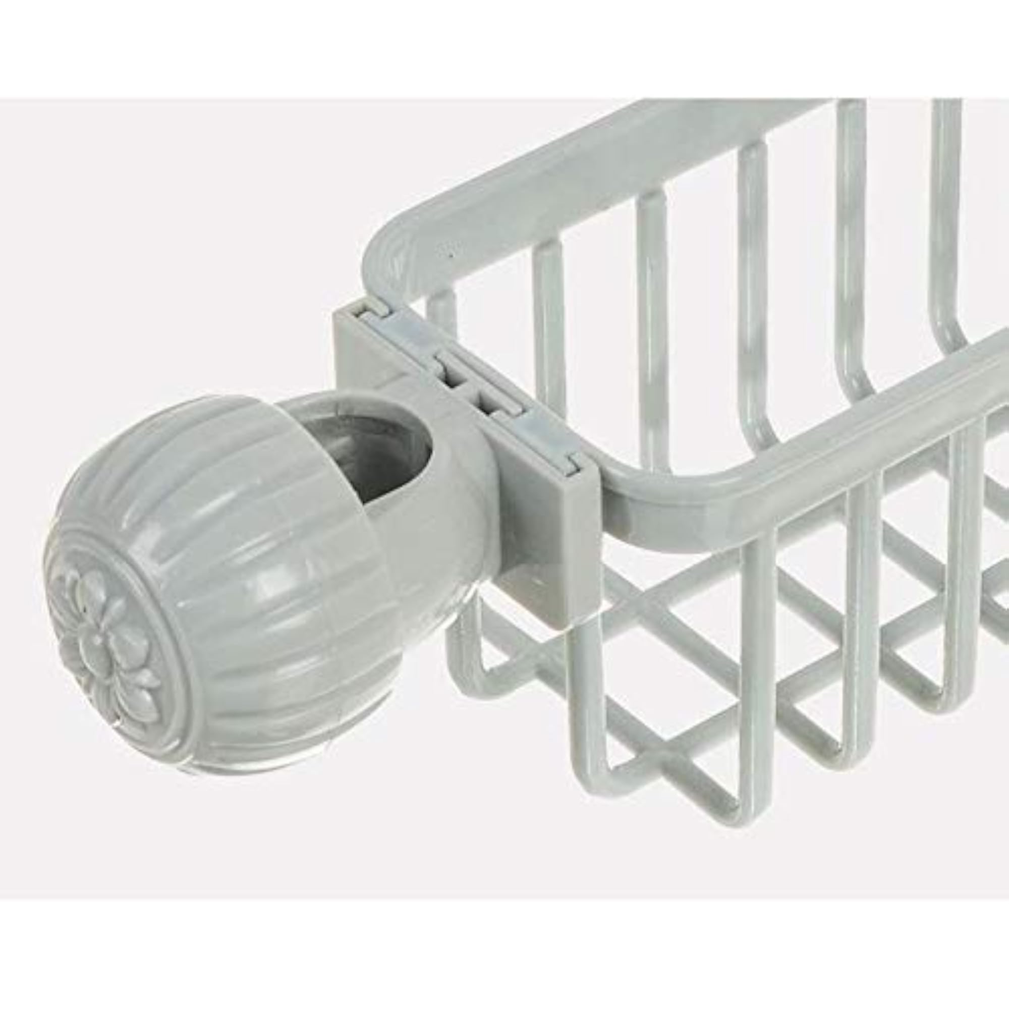 Kitchen Towel Hanger Rack Rod Brush Hook Organizer, Gray