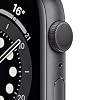 Apple Watch Series 6 (GPS, 44 mm) Aluminiumgehäuse Space Grau, Sportarmband Schwarz #1