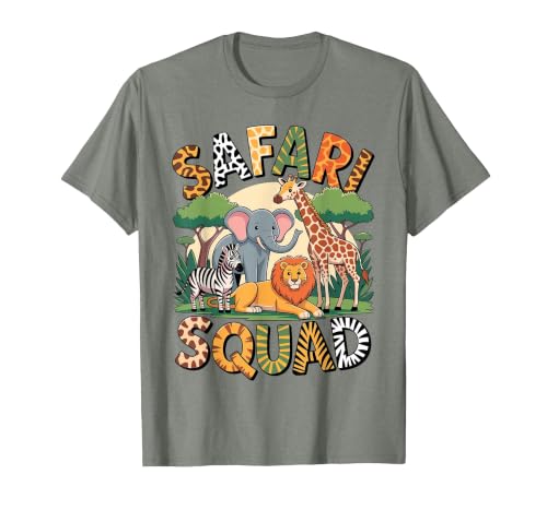 Cool Safari Costume for Men Women Kids Adult African Safari T-Shirt, Men, Olive Heather, 3X-Large