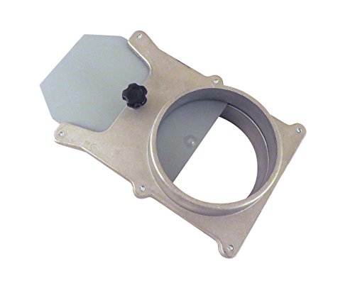 5" OD Self Cleaning No Clog Aluminum Blast Gate Cut Off Valve