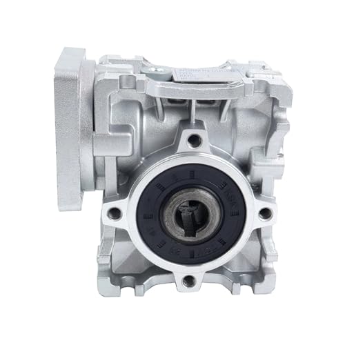 NMRVS30-GXX-D11 Square Flange Worm Reducer Gearbox 57*57 Speed Ratio 30 Input 11mm Output 14mm Suit for Nema 23 Stepper electron
