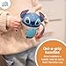 The First Years Disney Lilo & Stitch Weighted Straw Cup - Spill Proof Toddler Straw Cups with Flip Top Cover - Transition Sippy Cup - Toddler Feeding Supplies - 7 Oz - Ages 6 Months and Up