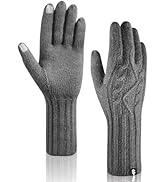 SUTIYO Winterhandschuhe Herren Warme Handschuhe Damen Strick Handschuhe Frauen Touchscreen Thermo...