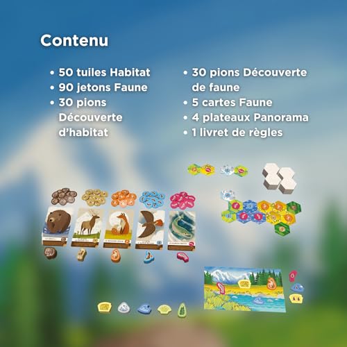 Lucky Duck Games | CASCADIA Paysages | Extension Jeu de Société | Jeu de Stratégie pour Enfants dès | Nouvelles Cartes Décomptes & Tuiles Habitat | 1 à 6 Joueurs | 30 à 45 min | En Français - vue 6