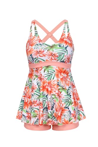 Tankini 2 pièces pour femme dissimuler le ventre avec un shorty chic