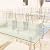 Landical 16" x 24" Rectangle Clear Tempered Glass Table Top 3/8" Thick Eased Corners Clear Tempered Top Patio Table Replacement with 10 Anti Slip Pads for Kitchen Coffee Dining Table