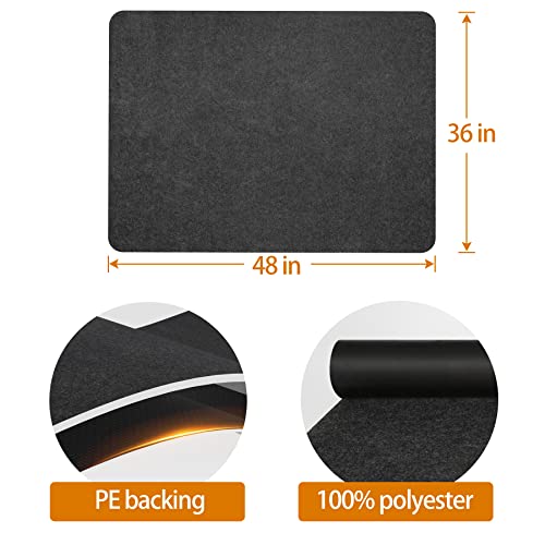 Loreinta Fireproof Grill Mats,Under Grill Mat 40×60 Inch,Grill Floor Mats For Outdoor Grill,Grill Matte For Outdoor Grill For Deck,Large Grill Mat,Waterproof,Oil And Dirt Resistant, Easy To Clean #TOP5