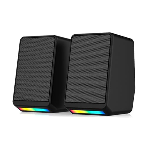 Bosiyrggrl V5 RGB Stereo Sound Mini-Lautsprecher für Computer...