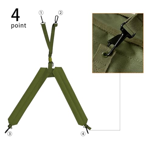 MT Multipurpose Military Alice Butt Pack, Molle Webbing Sling Bag for Daily Commuter Backpack Olive Drab