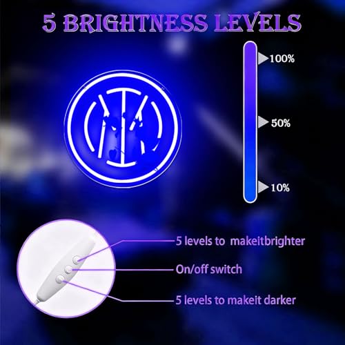 Image of AHlove Football Team Neon Sign for Wall Decor,LED Neon Lights for Game Room、Man Cave,Birthday、Christmas Gifts for Teen Boys and Girls