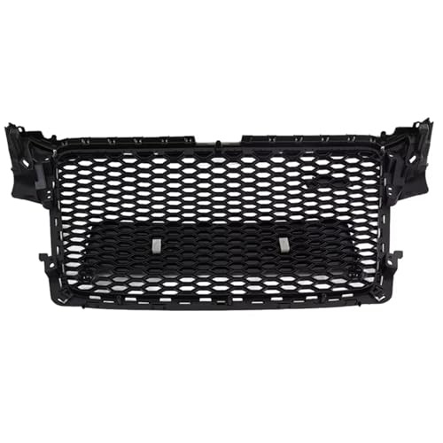 Grille capot de rechange pour pare chocs avant A4 B8 calandre cassée noire - 4