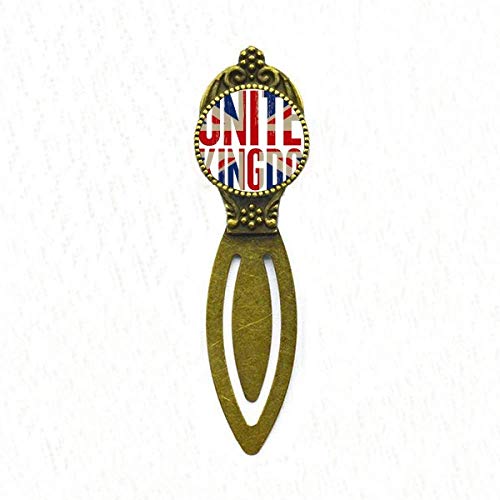 Marque-page rétro Big Ben Union Jack en métal pour livre