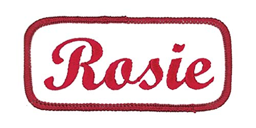 Northern Safari Army Navy Rosie Workshirt Uniform Patches with Border. Wisconsin Made White with Red Border