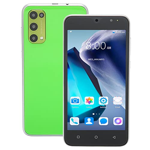Bewinner 5.45 Inch 3G SIM-Free& Unlocked Smartphone,2GB RAM+16GB ROM, 5MP+8MP Dual Camera, Dual Sim Dual Standby Cell Phone, for Android 10, 3000mAh Battery(Green)