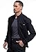Cherokee Men Warm up Scrub Jacket with Zip Front Plus Size WW320, 5XL, Black