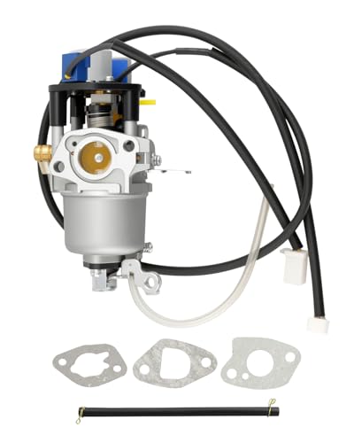 Carburetor Kit Fit for Predator Dual Fuel Inverter Generator 5000-Watt 71367 70143, Replacement Carb Assembly with Gaskets Fuel Line