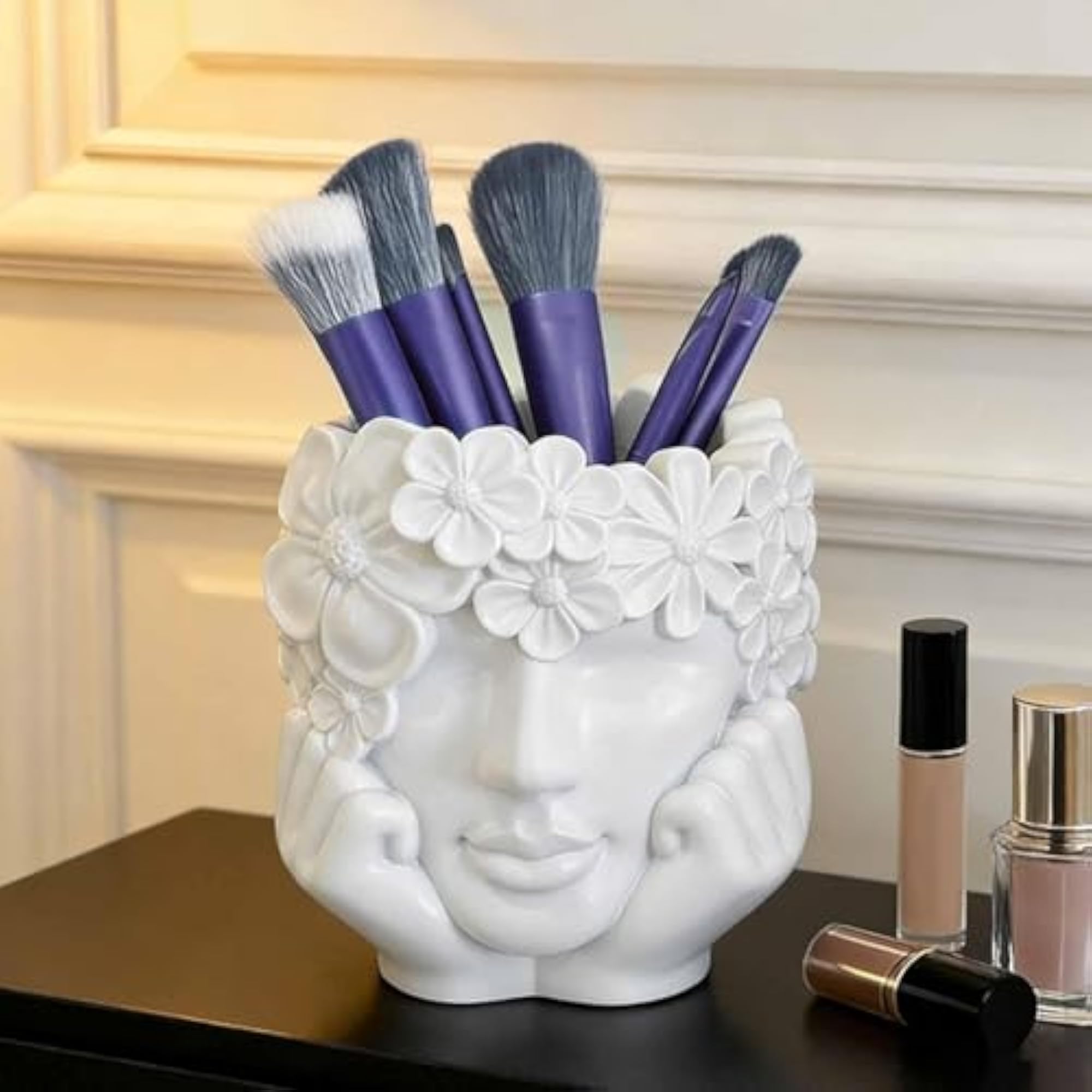 Desk Organizer Gift Decorative Artist Vanity Brush Holder
