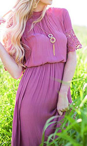 Uyt Tassel Pendant Necklace Handmade Straw Wicker Braid Statement Pendant Y-Shaped Long Chain Necklace For Women #TOP3