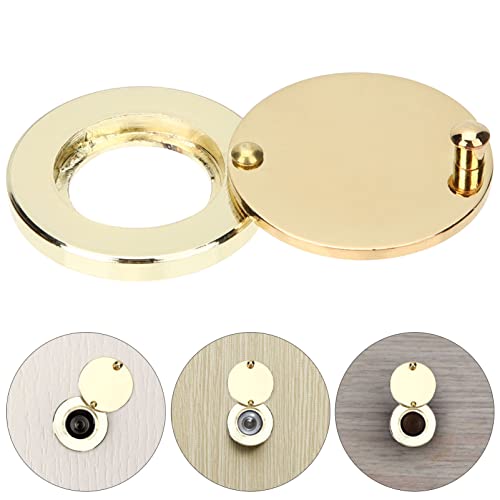 Veemoon Rotary Tool Accessories Peephole Cover Copper Door View Protector Peephole Cover Rotating Privacy Cover Syestem Door Fixture For Apartment House Hotel Door Hole Cover Plate #TOP5