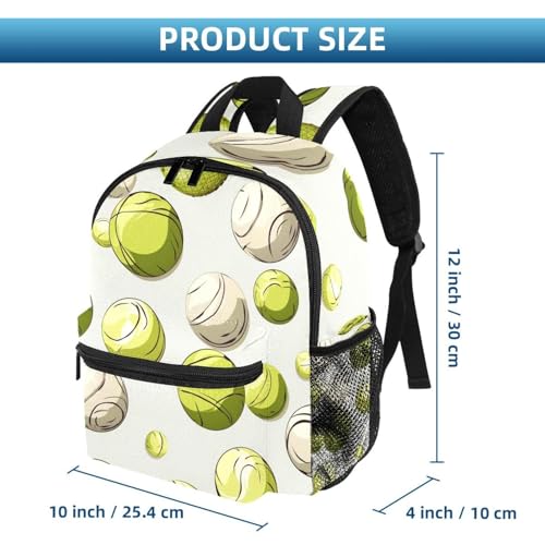 Sac à dos décontracté multicolore motif tennis stylé pour petits - 2